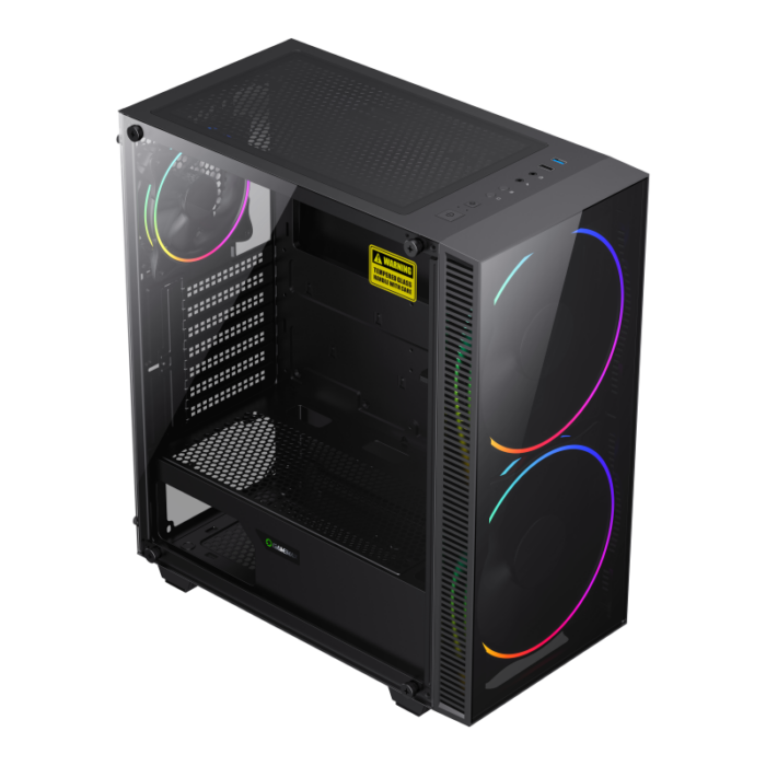 GameMax Black Hole E-ATX Gaming Case - Black - Image 4