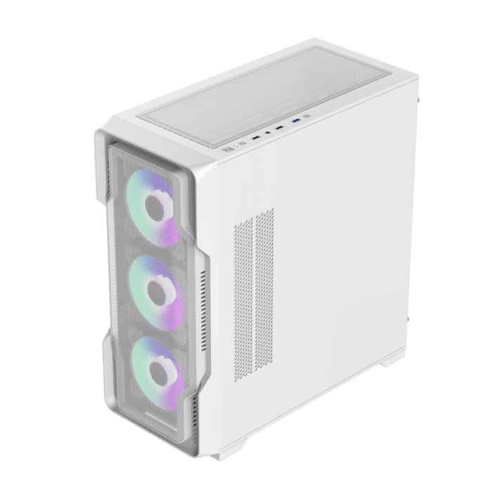GameMax Siege E-ATX Mid-Tower Gaming Case White - Image 4
